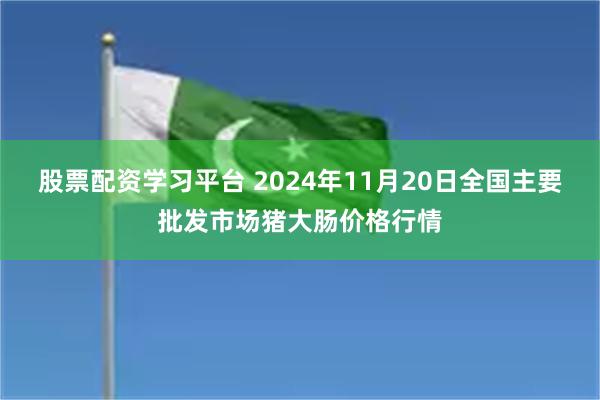 股票配资学习平台 2024年11月20日全国主要批发市场猪大肠价格行情